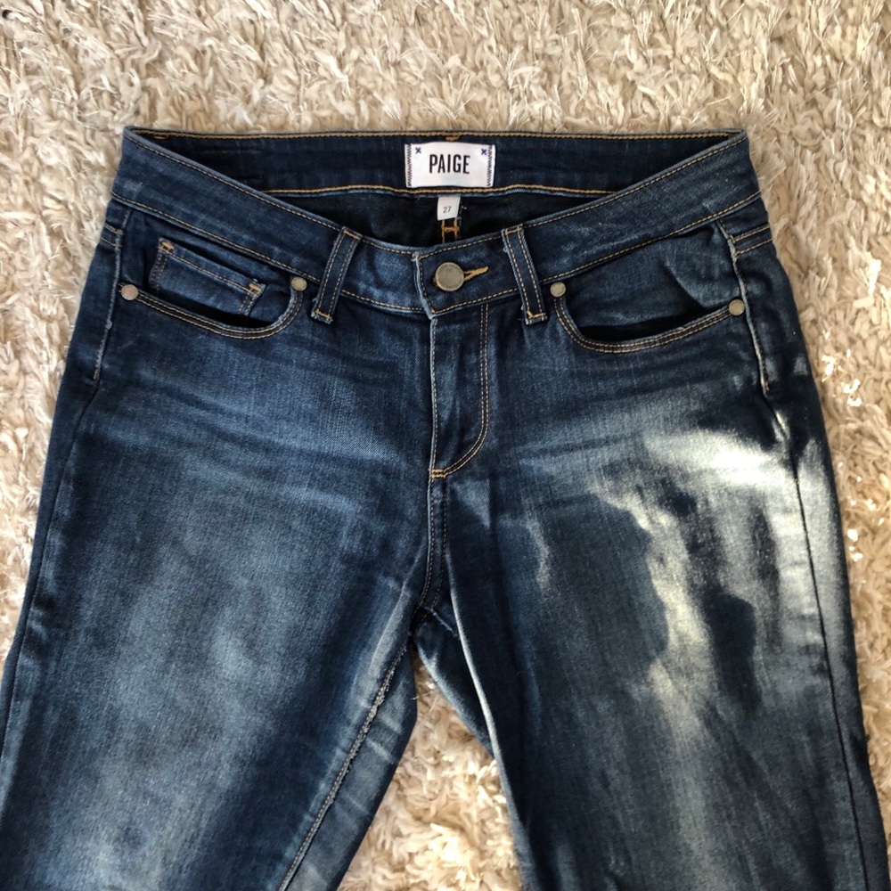 PAIGE Verdugo Skinny Ankle Low Rise Jeans SO COMFY - Picture 3 of 4